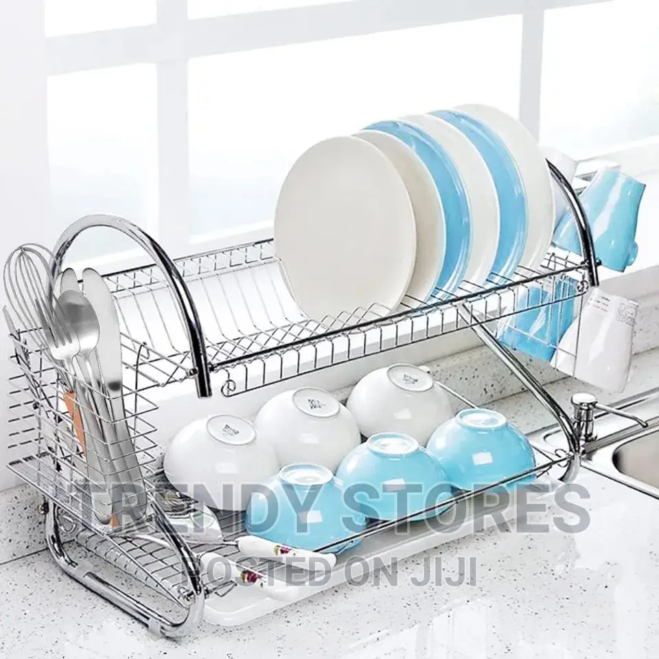 2 Tier Dish Drainer Rack