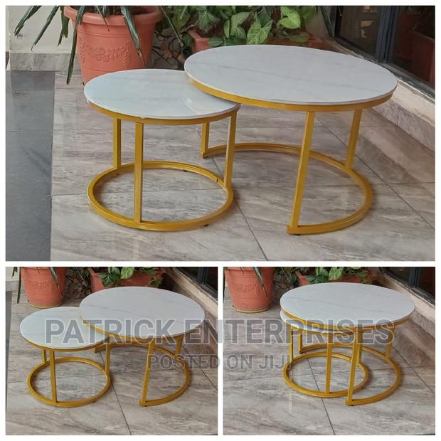 Imported Morden Marble Nesting Coffee Table - thumbnail 2