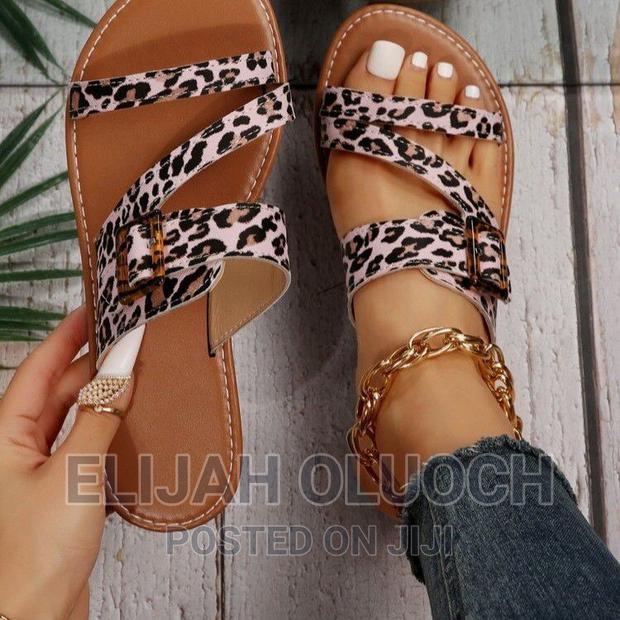 Ladies Animal Print Sandals