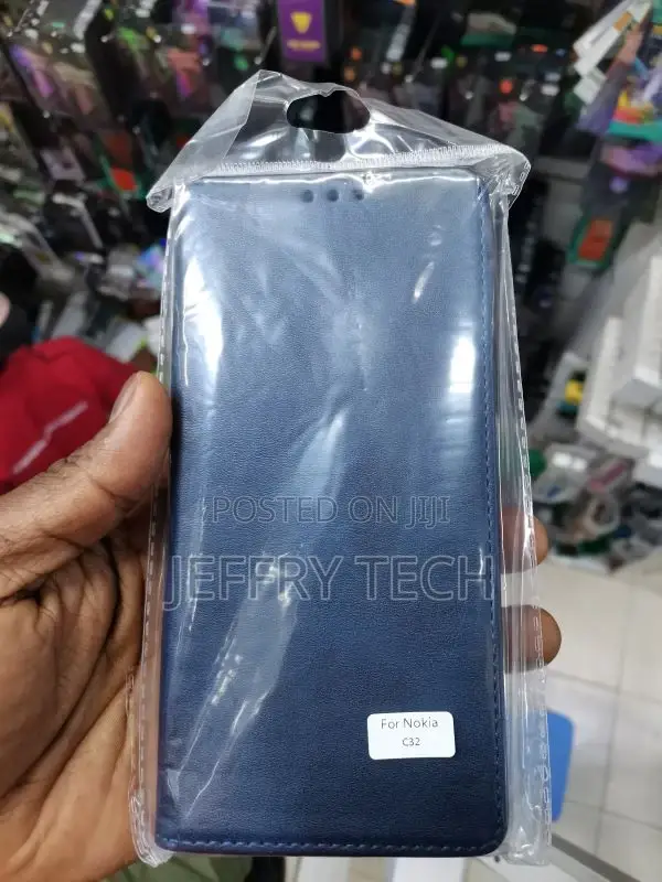 SBMS Flip Cover for Nokia C32 (Blue)