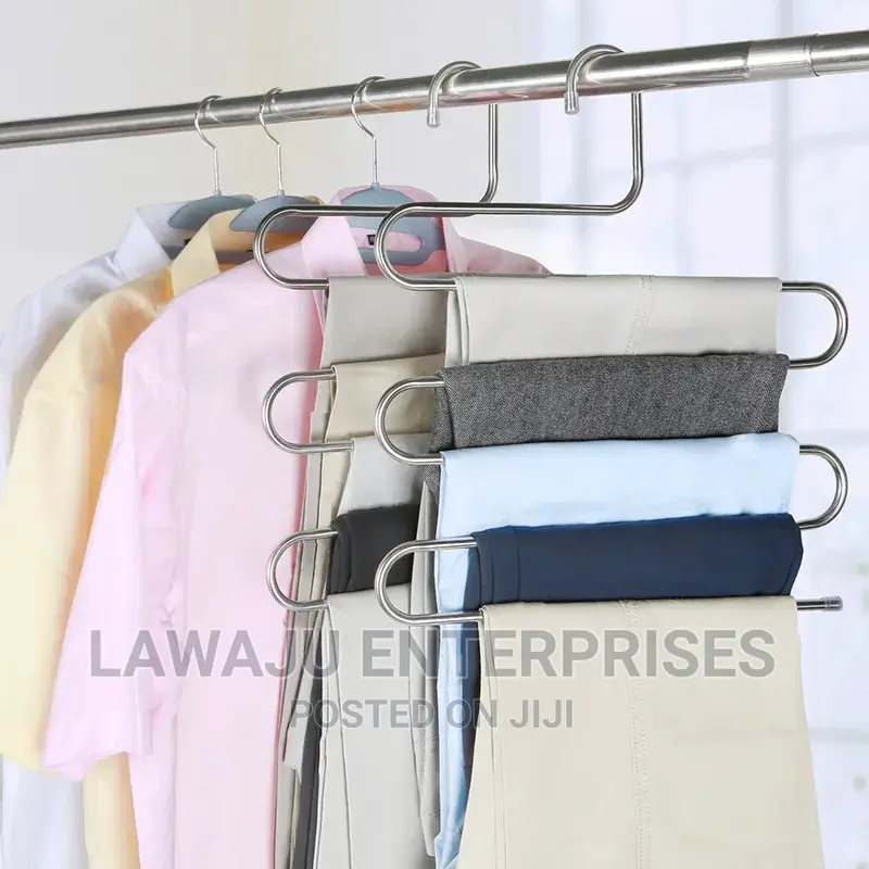 10pcs Heavy Stainless Steel Trouser Organizer