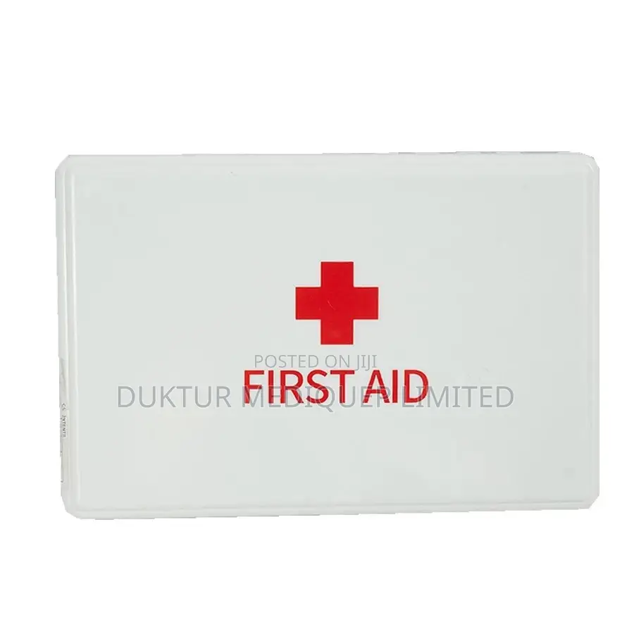 102pcs First Aid KIT Red Zip Around Fabric Pouch 5x14x22cm