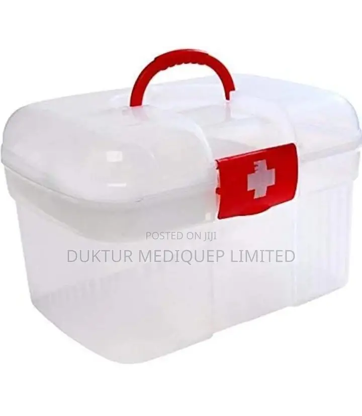 Transparent Plastic First Aid Box Size: 27*19*6cm