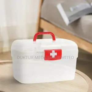 Transparent Plastic First Aid Box Size: 27*19*6cm