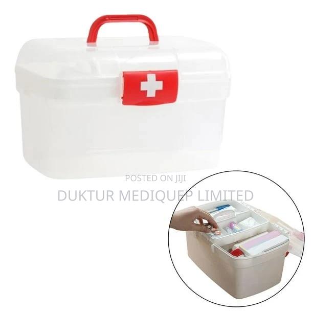 Transparent Plastic First Aid Box Size: 27*19*6cm - thumbnail 4