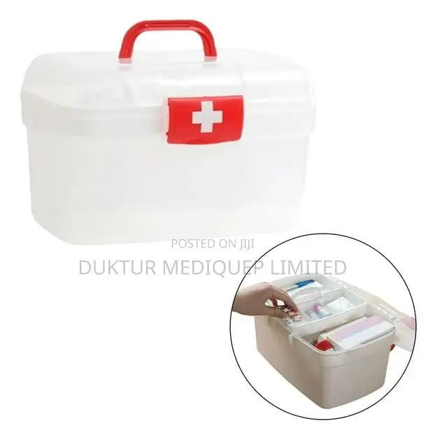 Transparent Plastic First Aid Box Size: 27*19*6cm