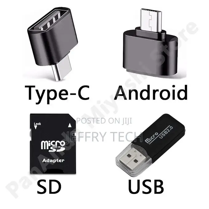 OTG Type-C Android USB SD Card Reader Adapter Set
