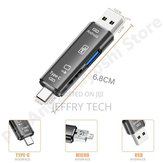 5 in 1 Multifunction OTG SD Memory Card Reader Adapter - thumbnail 3