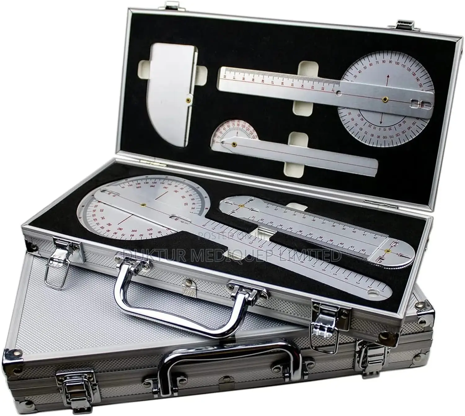 Aluminum Medical Goniometer, 5pcs Set