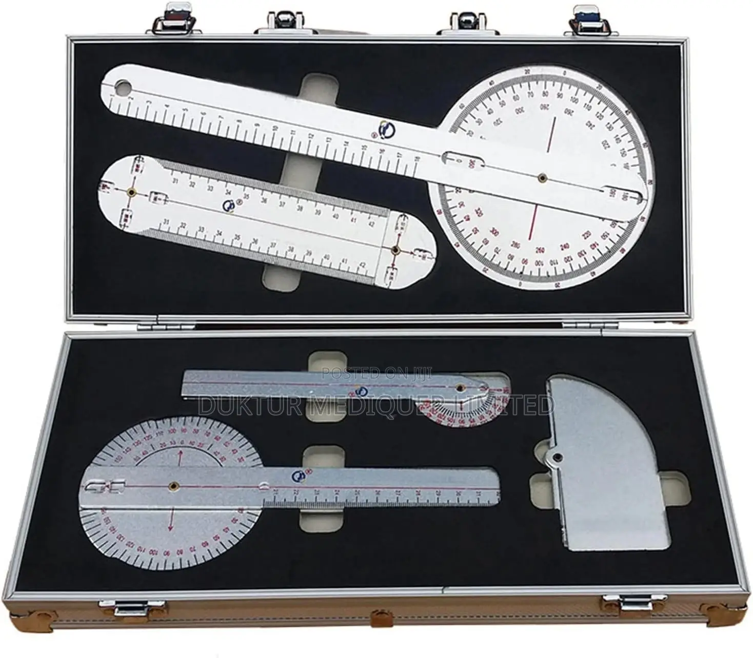 Aluminum Medical Goniometer, 5pcs Set