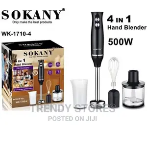 Sokany 4 in 1 Hand Blender 500 Watts