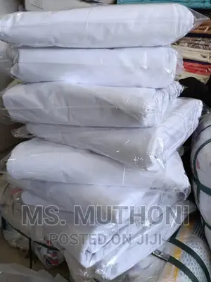 White Plain Fitted Bedsheet 2pcs Bedsheets 4pcs Pillowcases