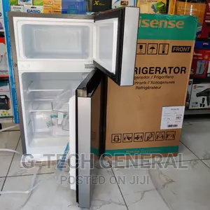 Hisense 91l Double Door Refrigerator -Silver