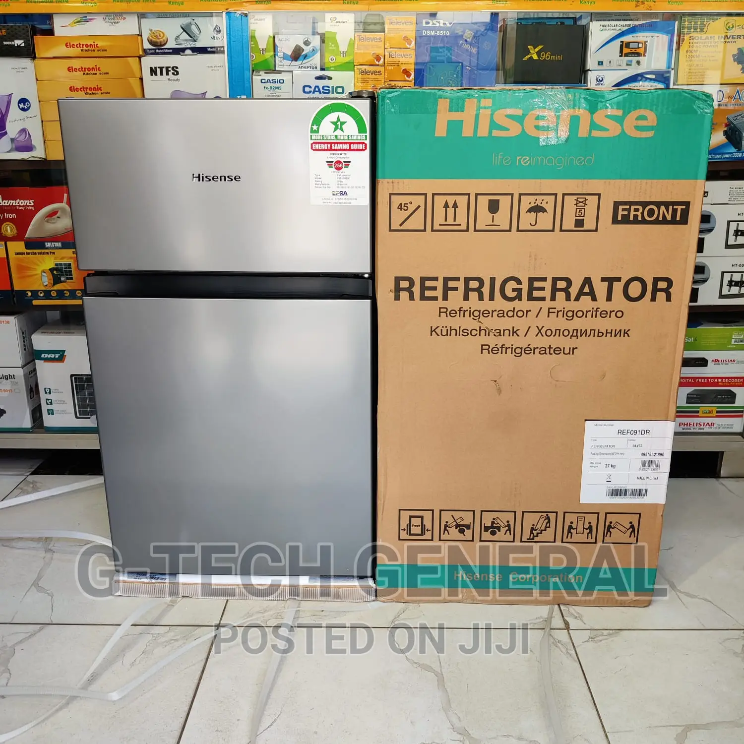 Hisense Double Door Direct Cool Refrigerator-Silver