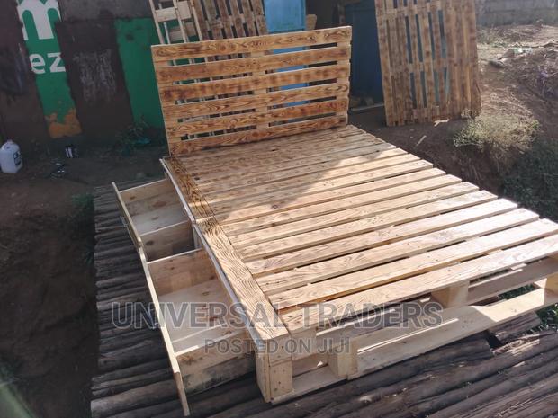 Exquisite 5 by 6 Pallets Bed With Storage - 5*6 Pallet Bed - thumbnail 2