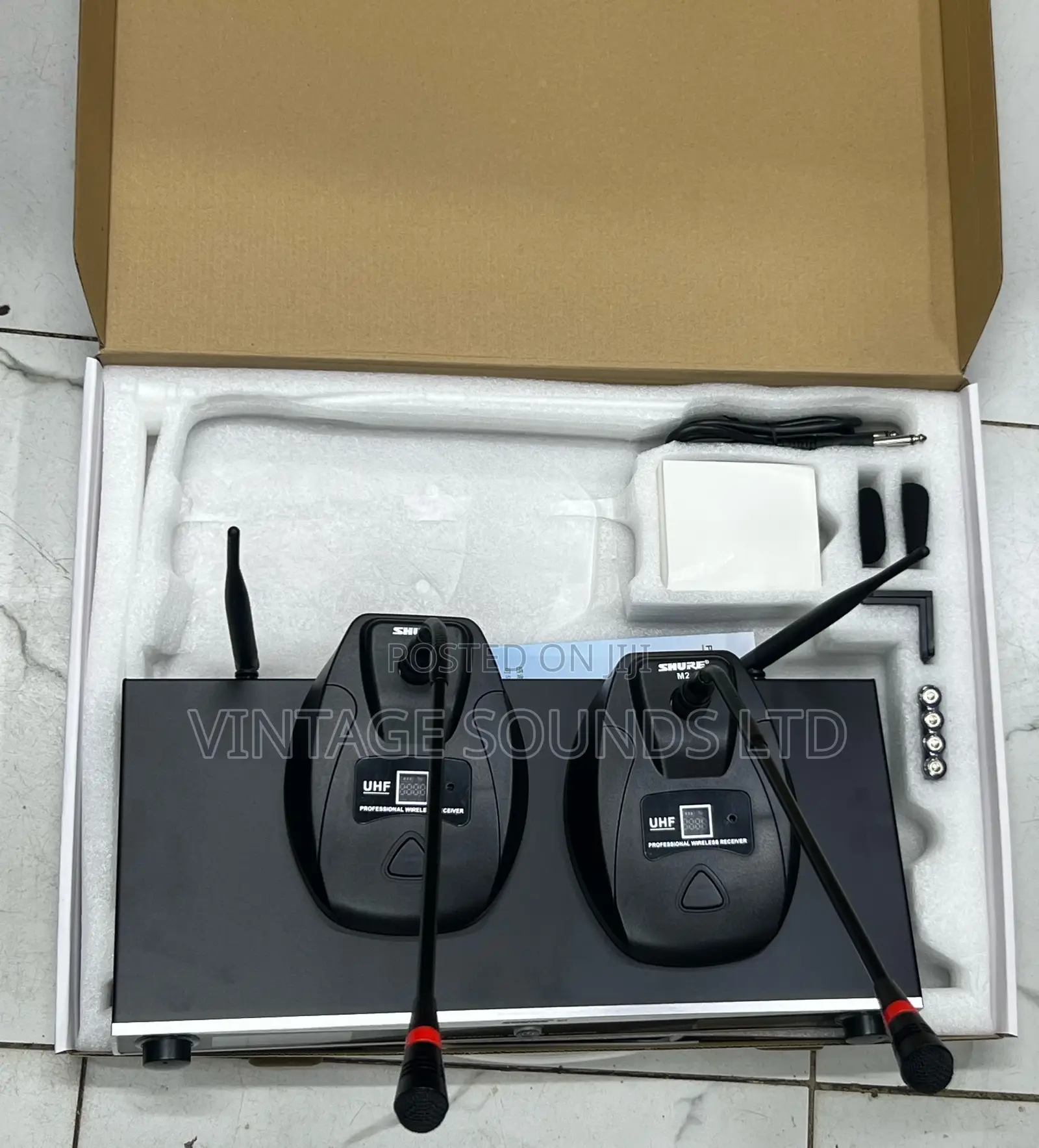 SHURE M2 2microphones /Table Conference Wireless Microphones