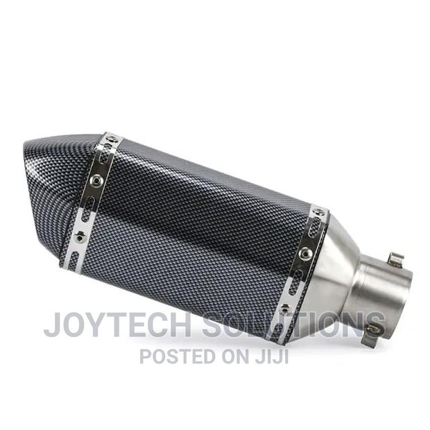 Durable Exhaust Muffler Pipe.Black Sports Carbon Akrapovic - thumbnail 2