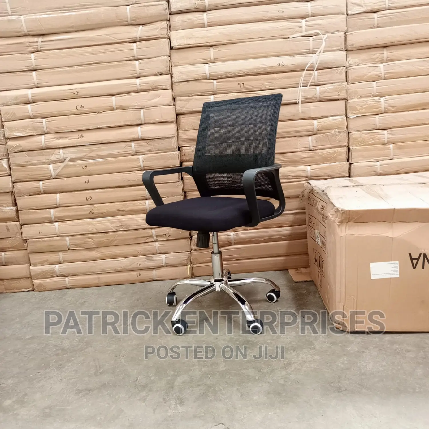 Imported Secretarial Mid-Back Recliner Office Chair