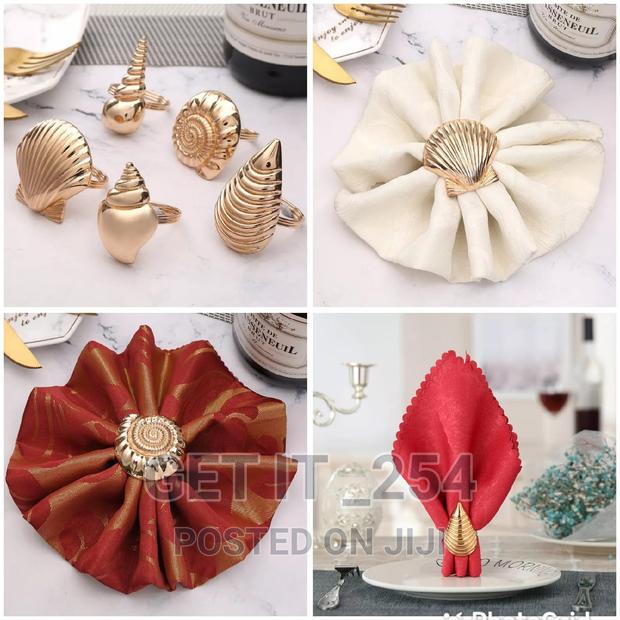 Sea Shell Theme Table Napkin Holder for 6. Single Design Set - main view