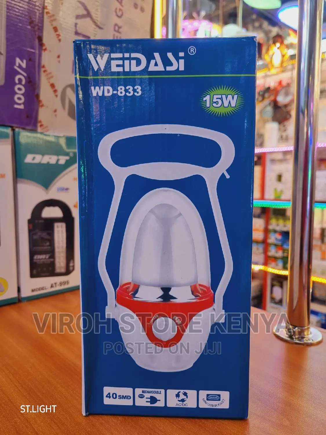 Charging Lamp 15W Ac/Dc Input Manual Light Control
