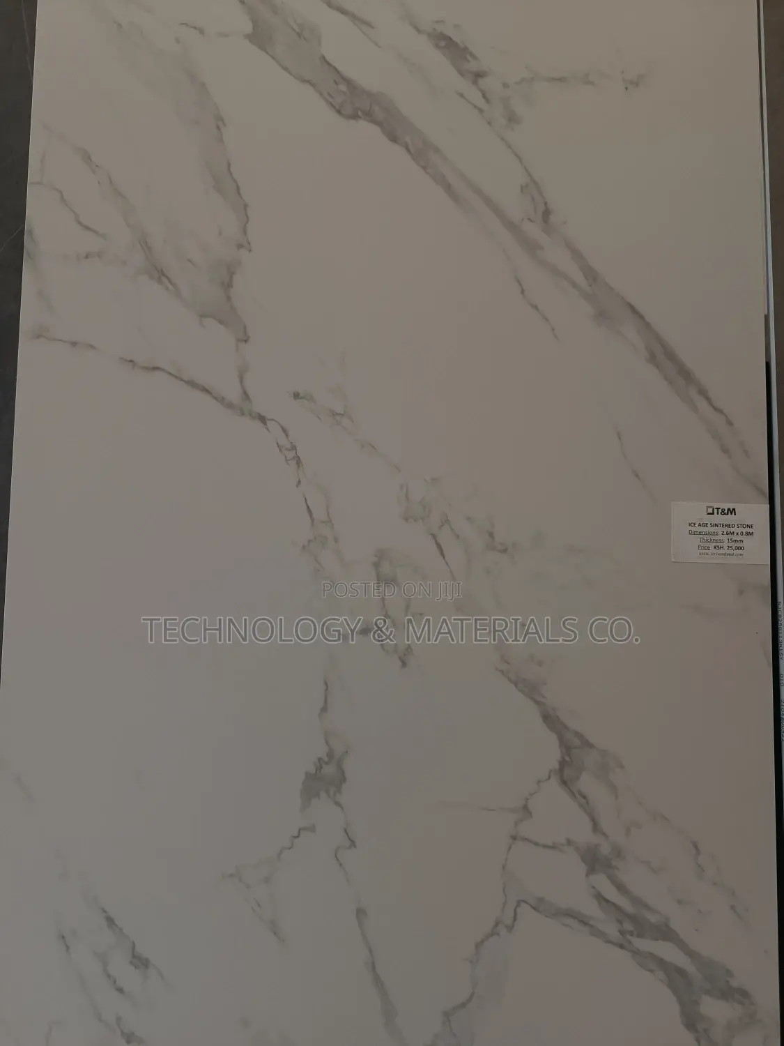 Calacatta Sintered Stone {White}-{2.6m X 0.8M}