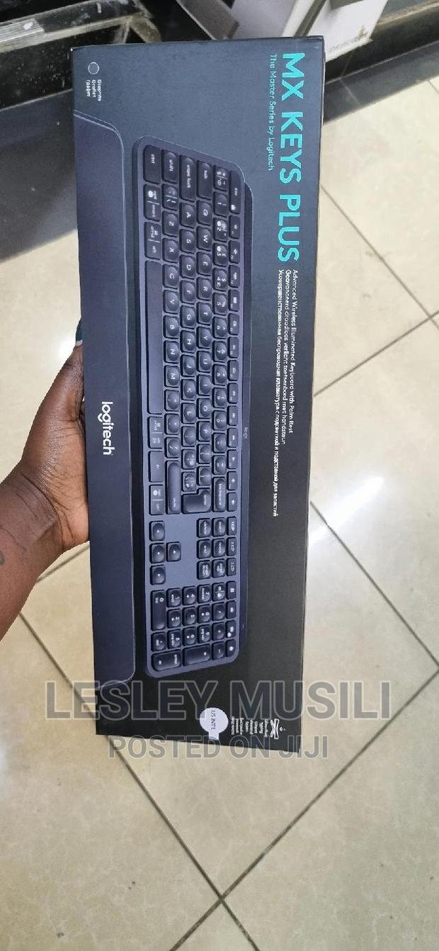 Logitech MX Keys Plus Advanced Wireless Keyboard (Black) - main view