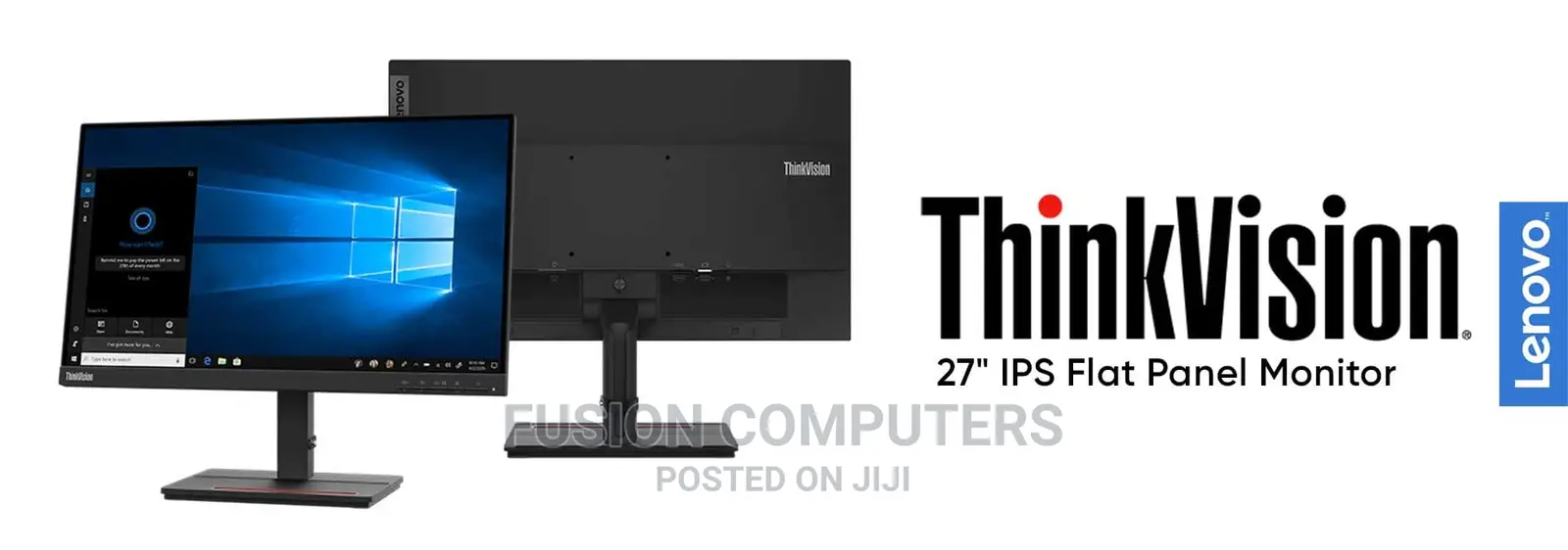 Lenovo Think Vision S27e-20 27 Inches VGA + HDMI Monitor,