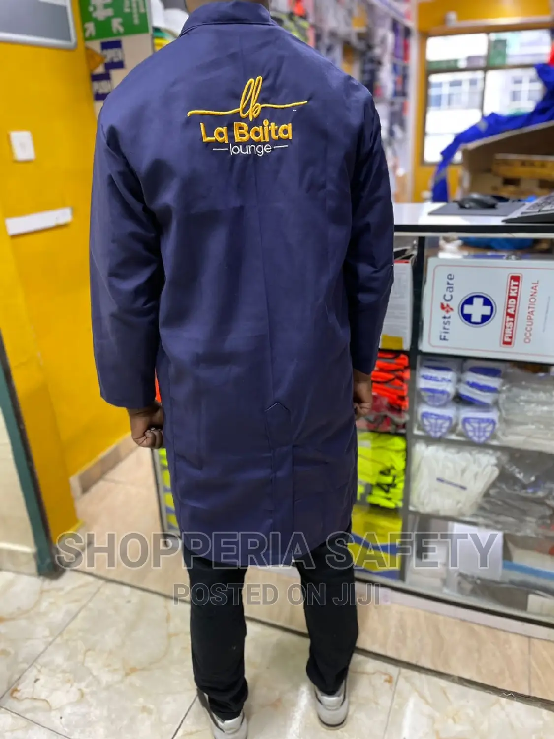 Navyblue Branded Dust Coat