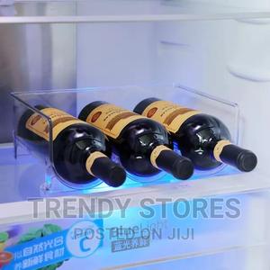 Triple Stackable Wine Bottle Rack Glass Holder - thumbnail 2