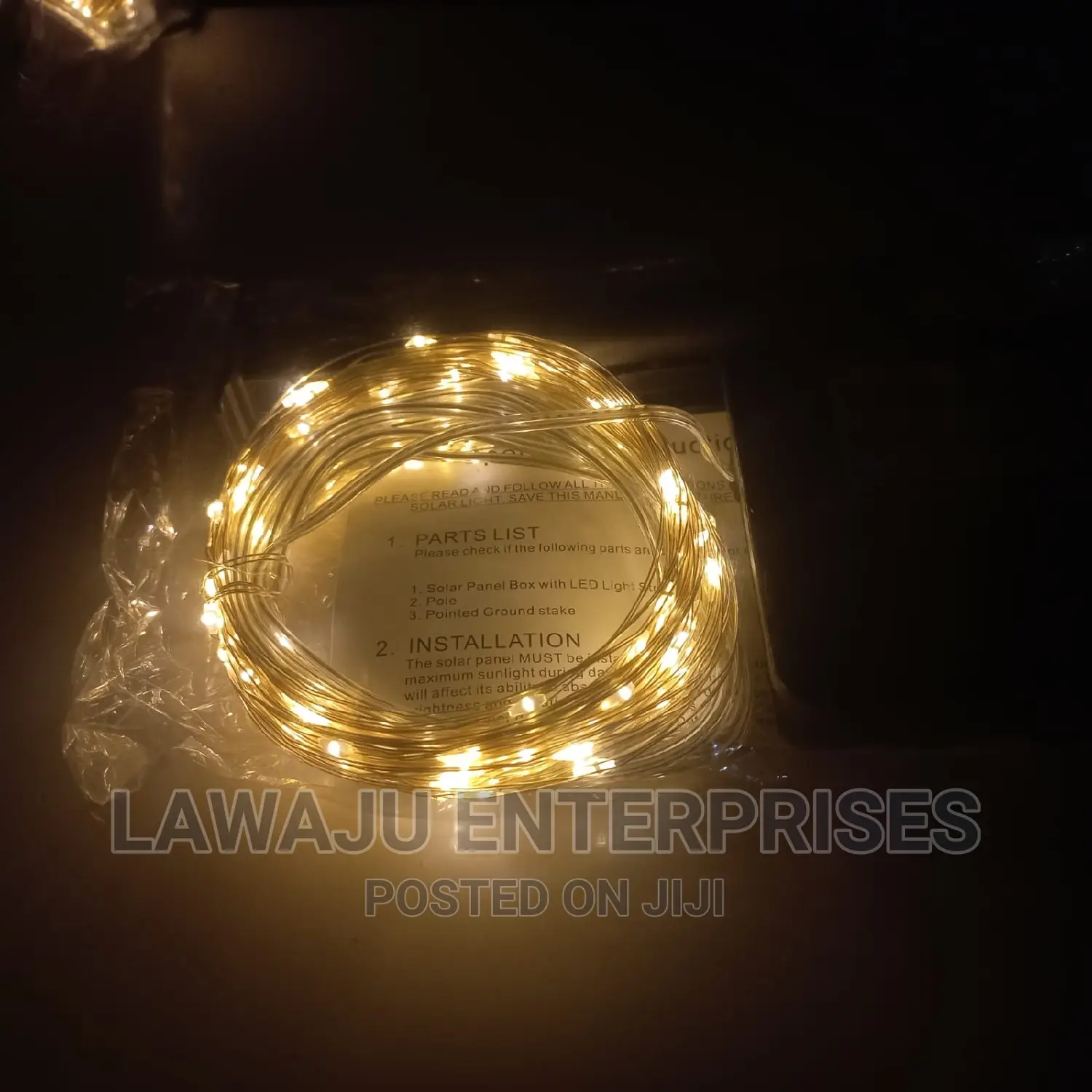 10mtr LED Solar Powered Fairy Lights