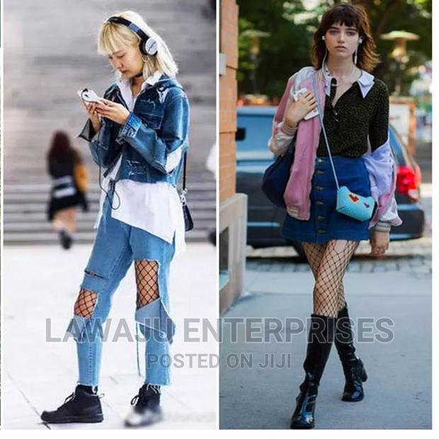 Long Sexy Hollow Out Fishnet Stockings - thumbnail 3