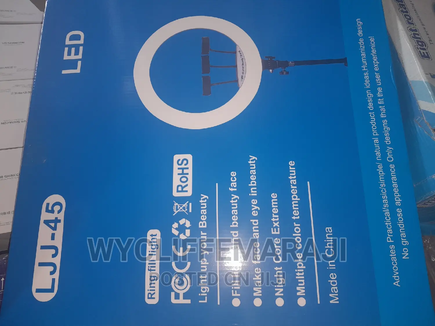 18 Inch Ring Light With 2.1 Tripod Stand