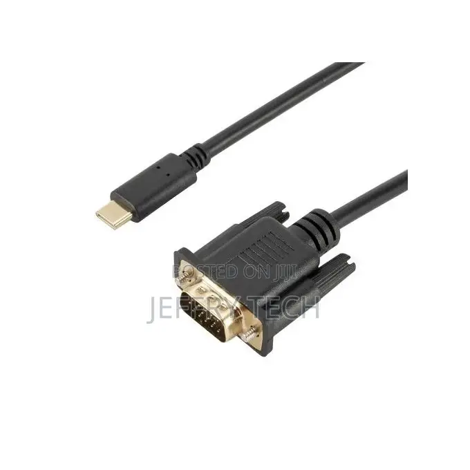 Generic TC026 1.8m Type-C Male to VGA Male Adapter Cable
