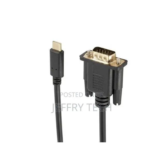 Generic TC026 1.8m Type-C Male to VGA Male Adapter Cable