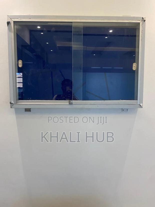 Noticeboard 3ftx2ft Glass Sliding Noticeboard - main view