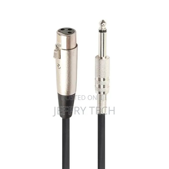 3m XLR 3-Pin Female to 1/4 Inch (6.35mm) Mono Shielded Micr