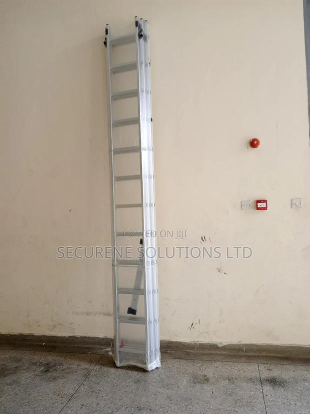 Aluminum Tripple Extension Ladder 3*12/36ft - thumbnail 2