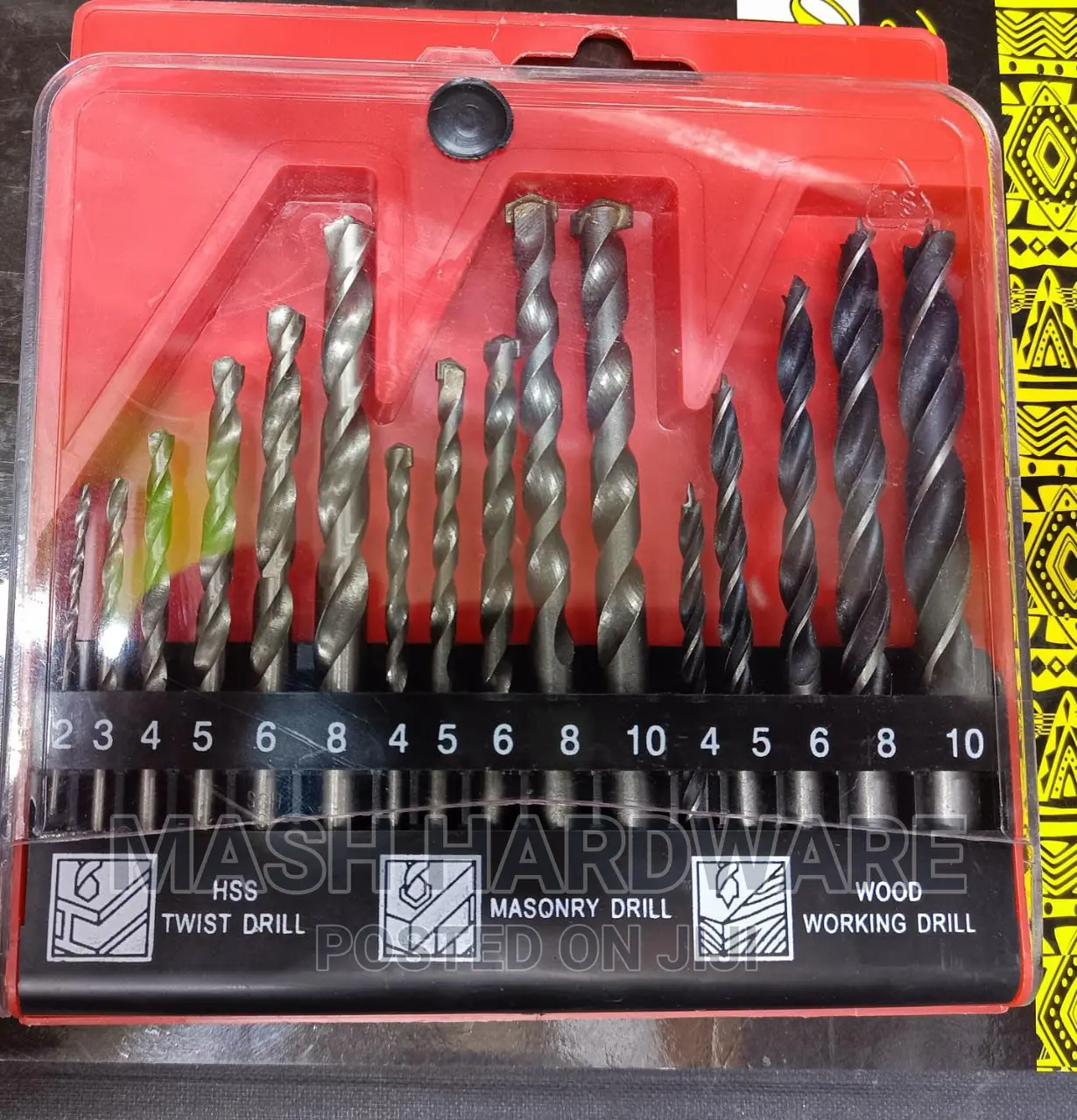 16pcs Drill Bits Set
