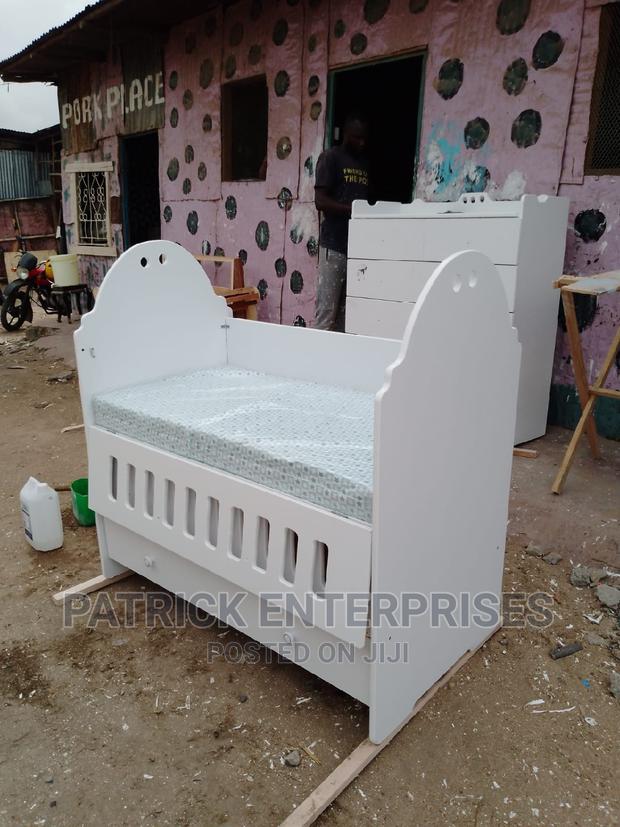 MDF Baby Cot 4 by 2 Fitts - main view
