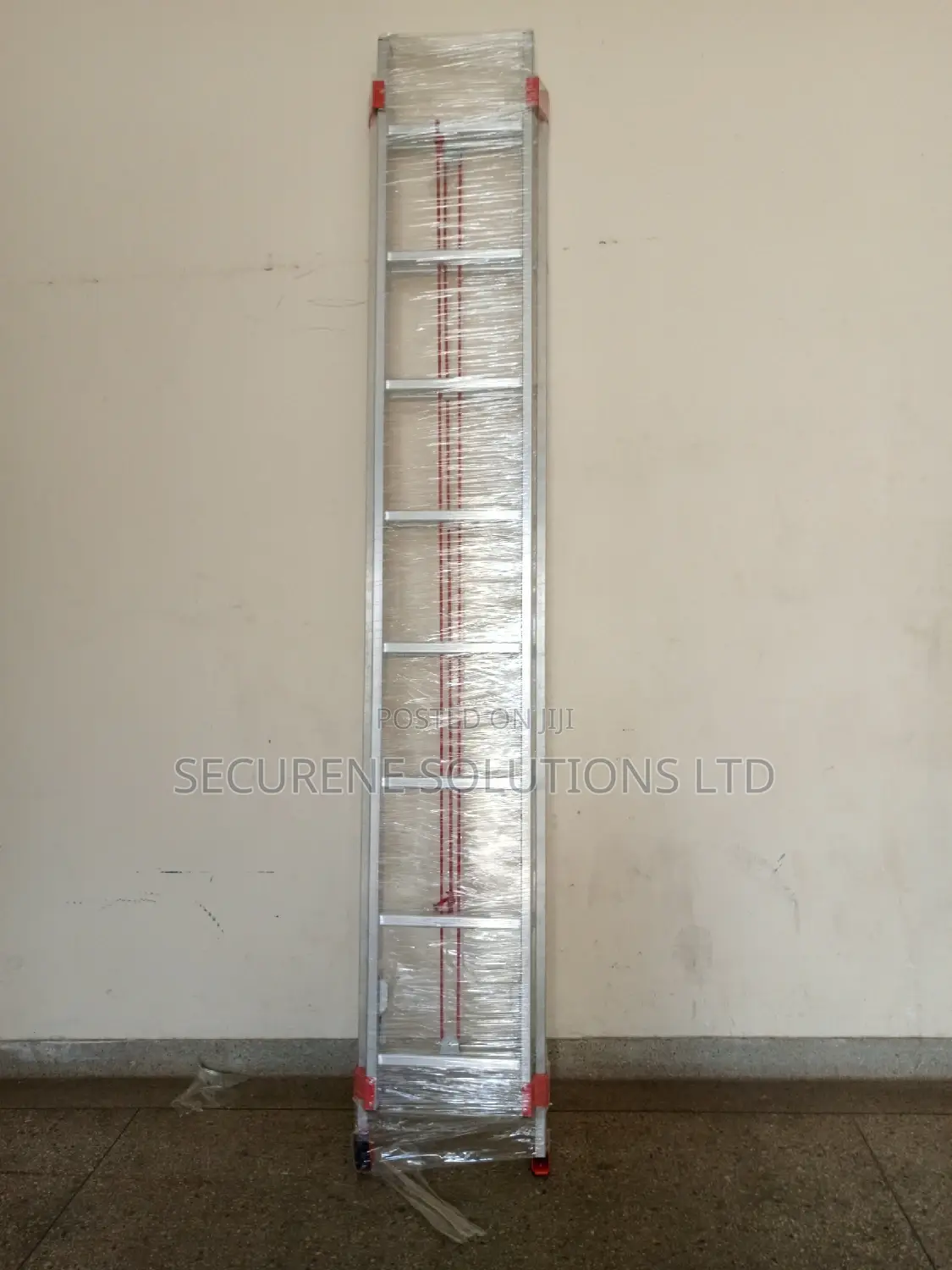 Aluminum 2 Section Ladder 2*8steps/16ft in Rope Pulley