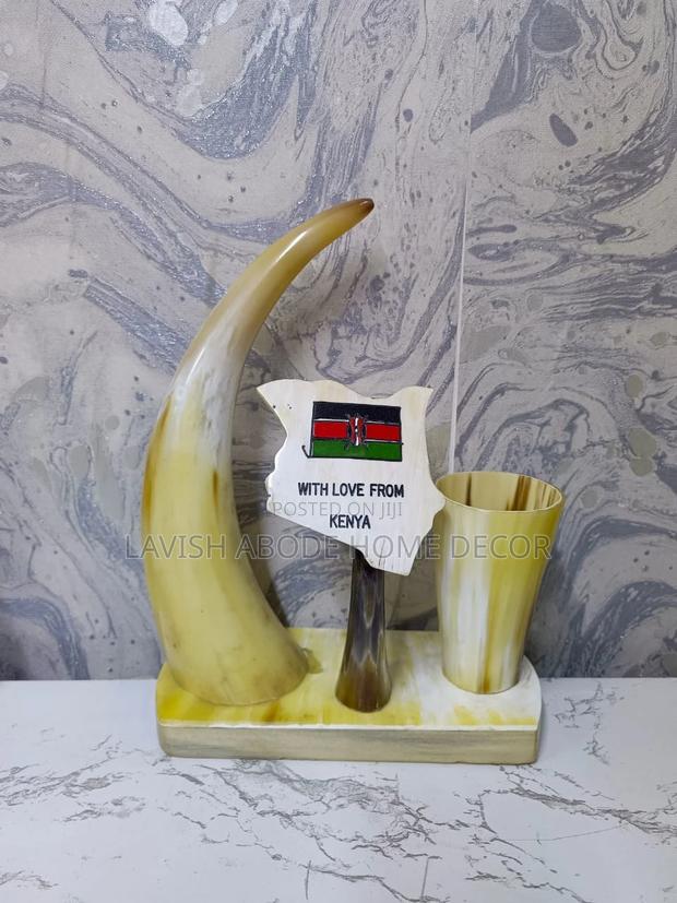 Kenya Themed Pen Holder Office Decor