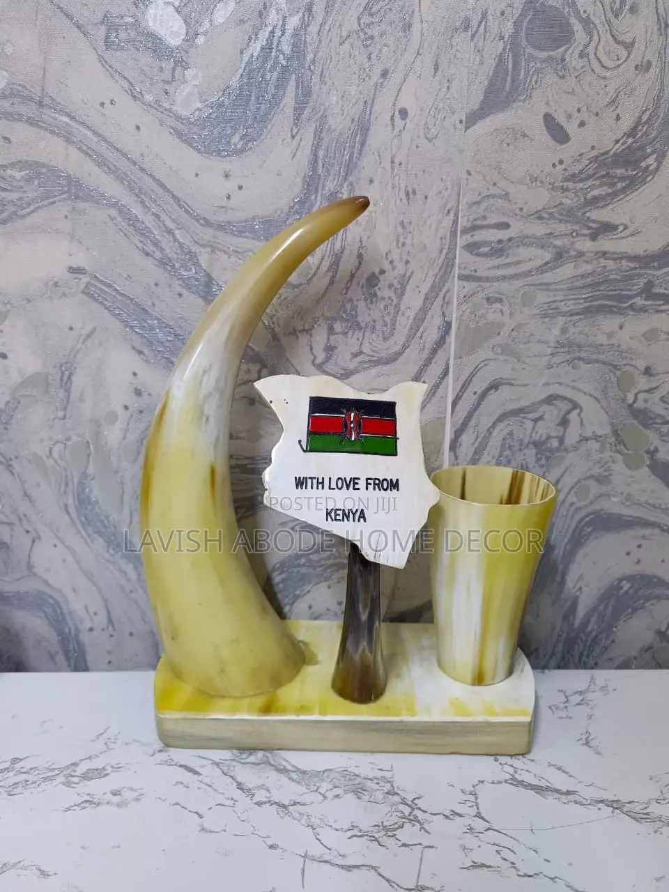Kenya Themed Pen Holder Office Decor