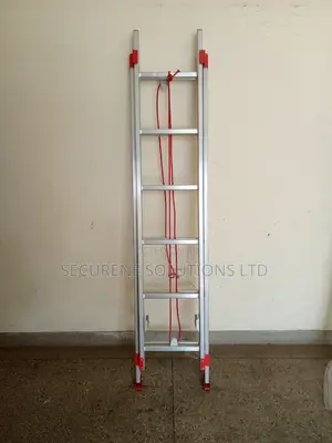 Aluminum 2 Section Ladder 2*6steps/12ft In Rope Pulley