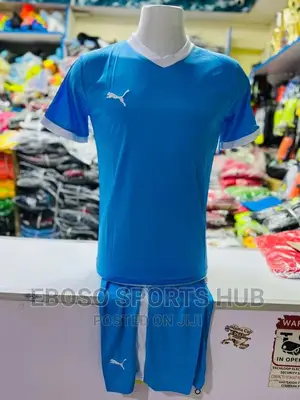 Blue Puma Football Uniform
