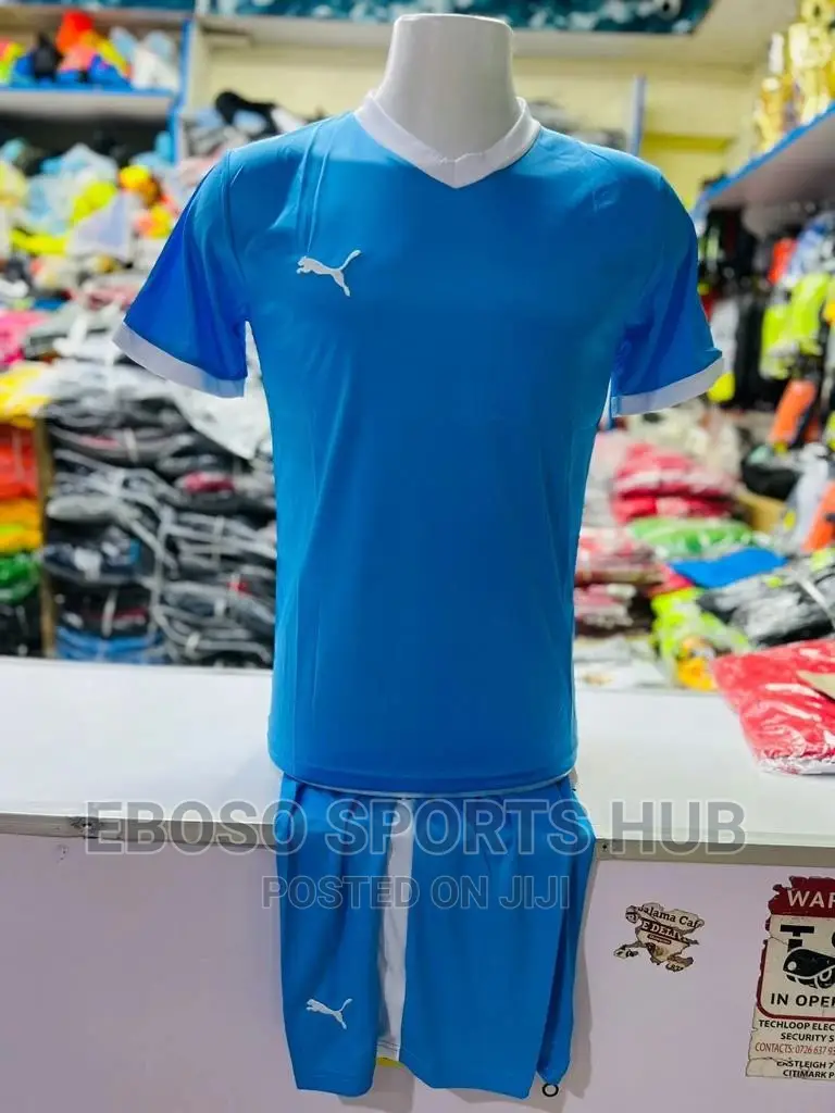 Blue Puma Football Uniform