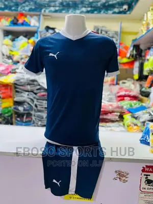 Blue Puma Football Uniform