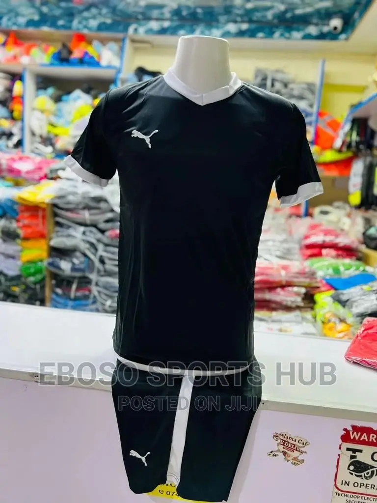 Black Puma Football Uniform