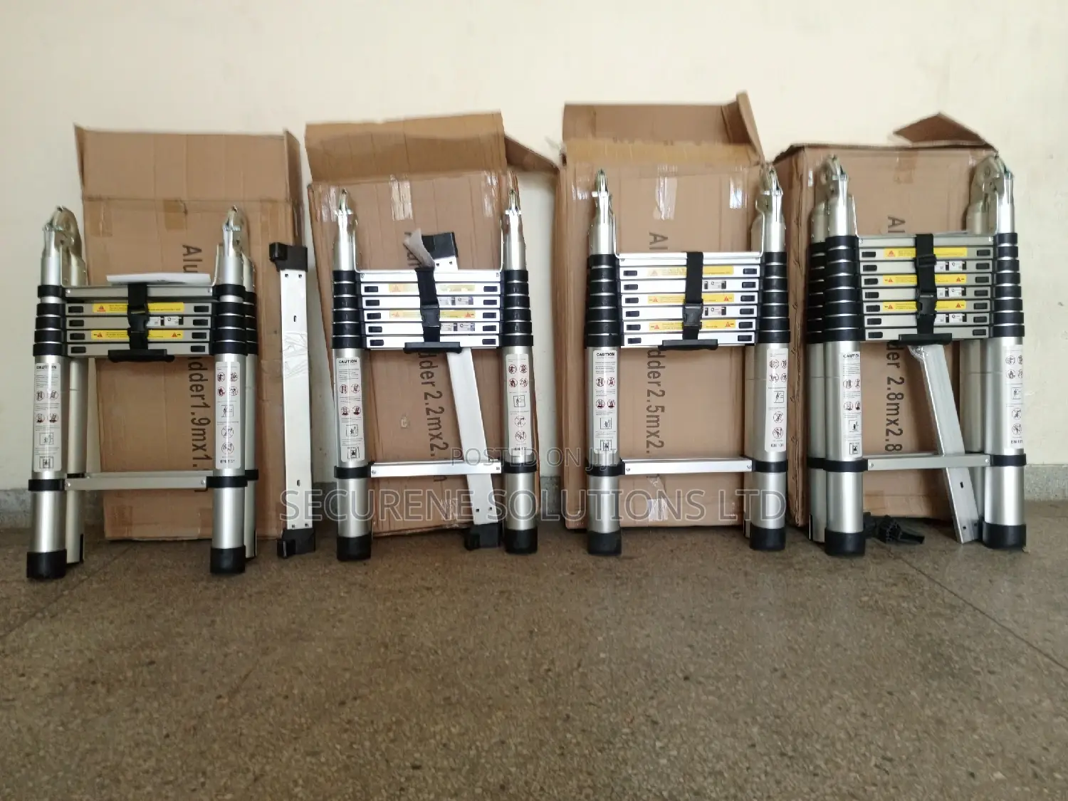 Aluminum Double Telescopic Ladders on Offer