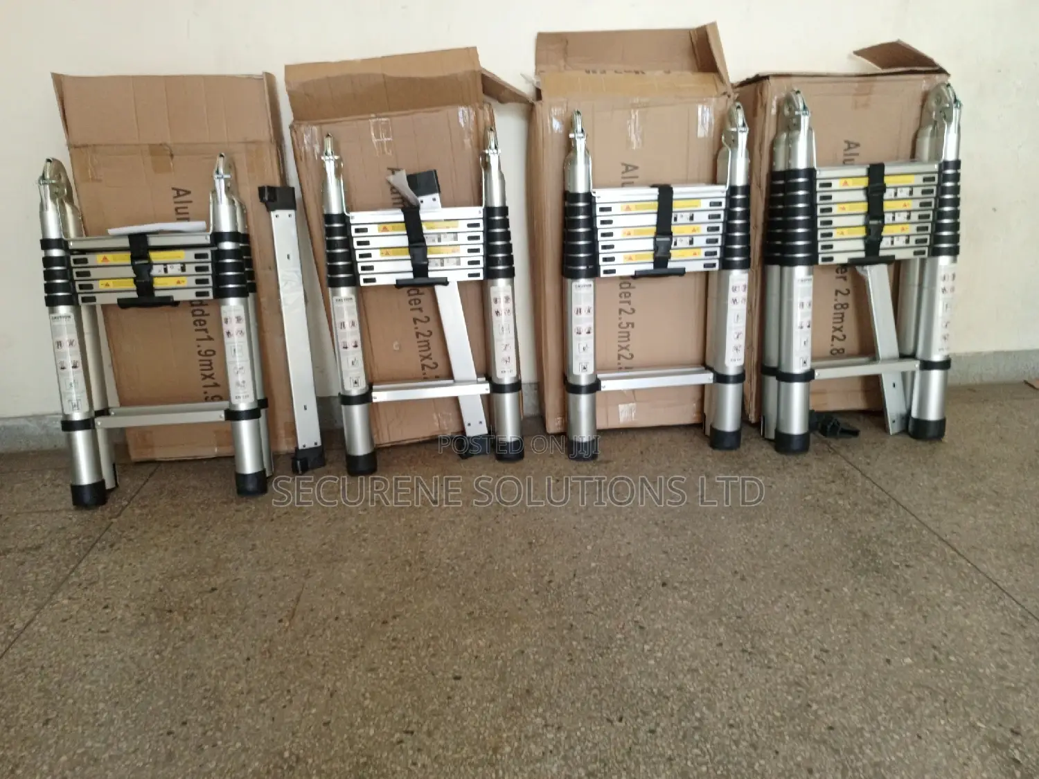 Aluminum Double Telescopic Ladders on Offer