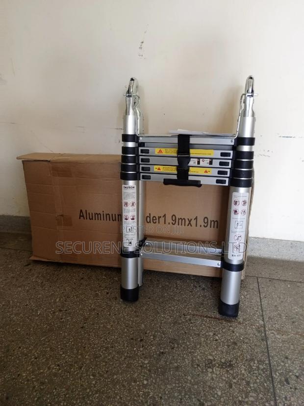 Aluminum Double Telescopic Ladder 3.8m Straight (1.9*1.9)M A